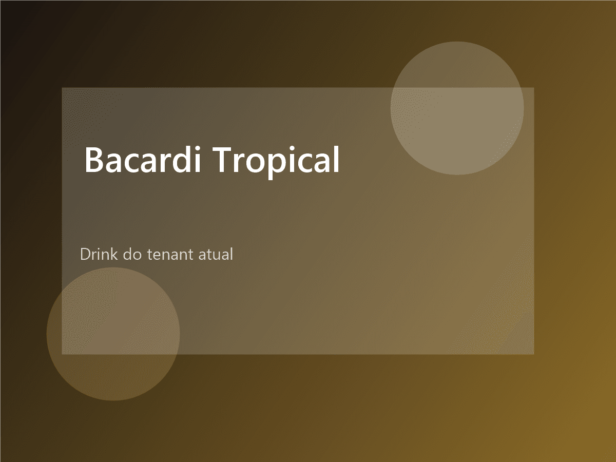 Bacardi Tropical