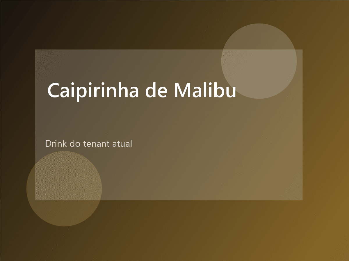 Caipirinha de Malibu