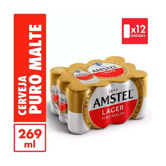 CAIXA CERVEJA AMSTEL 269ML COM 12