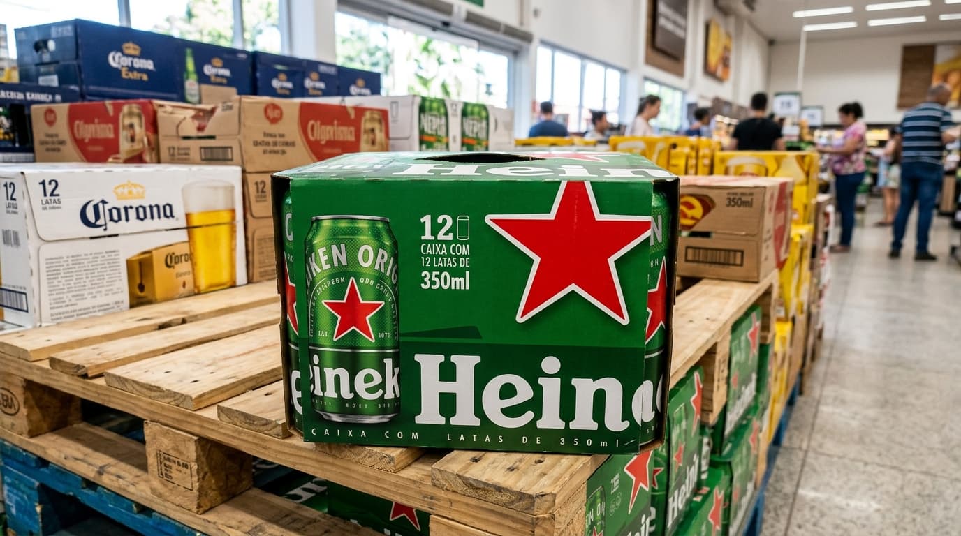 CAIXA CERVEJA HEINEKEN 350ML