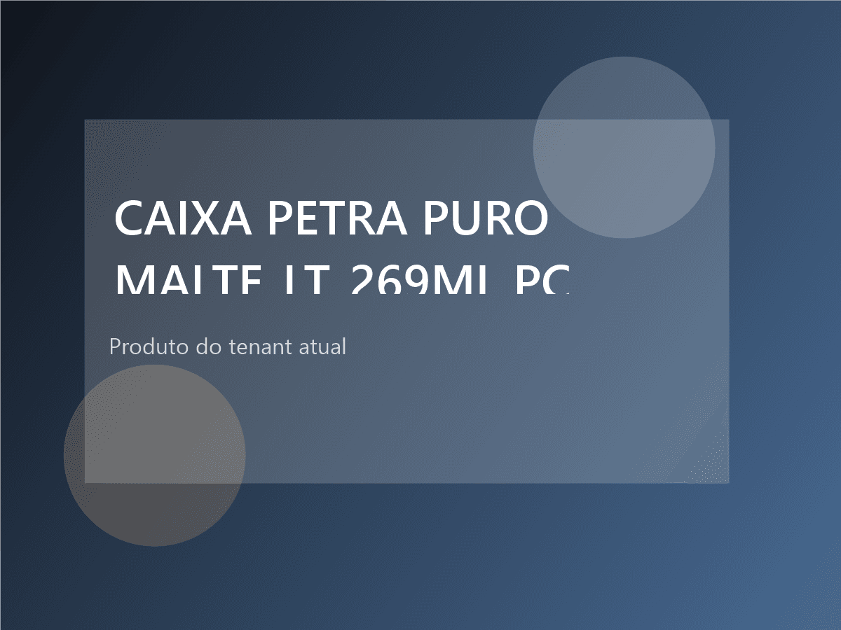 CAIXA PETRA PURO MALTE LT 269ML PCT12