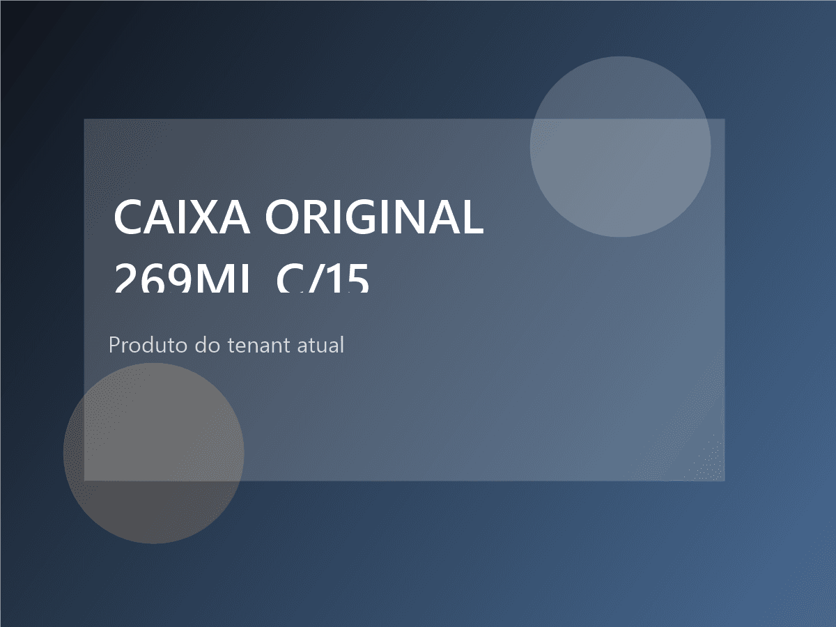 CAIXA ORIGINAL 269ML C/15